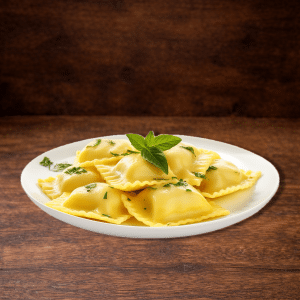 Равиоли с кремом батат