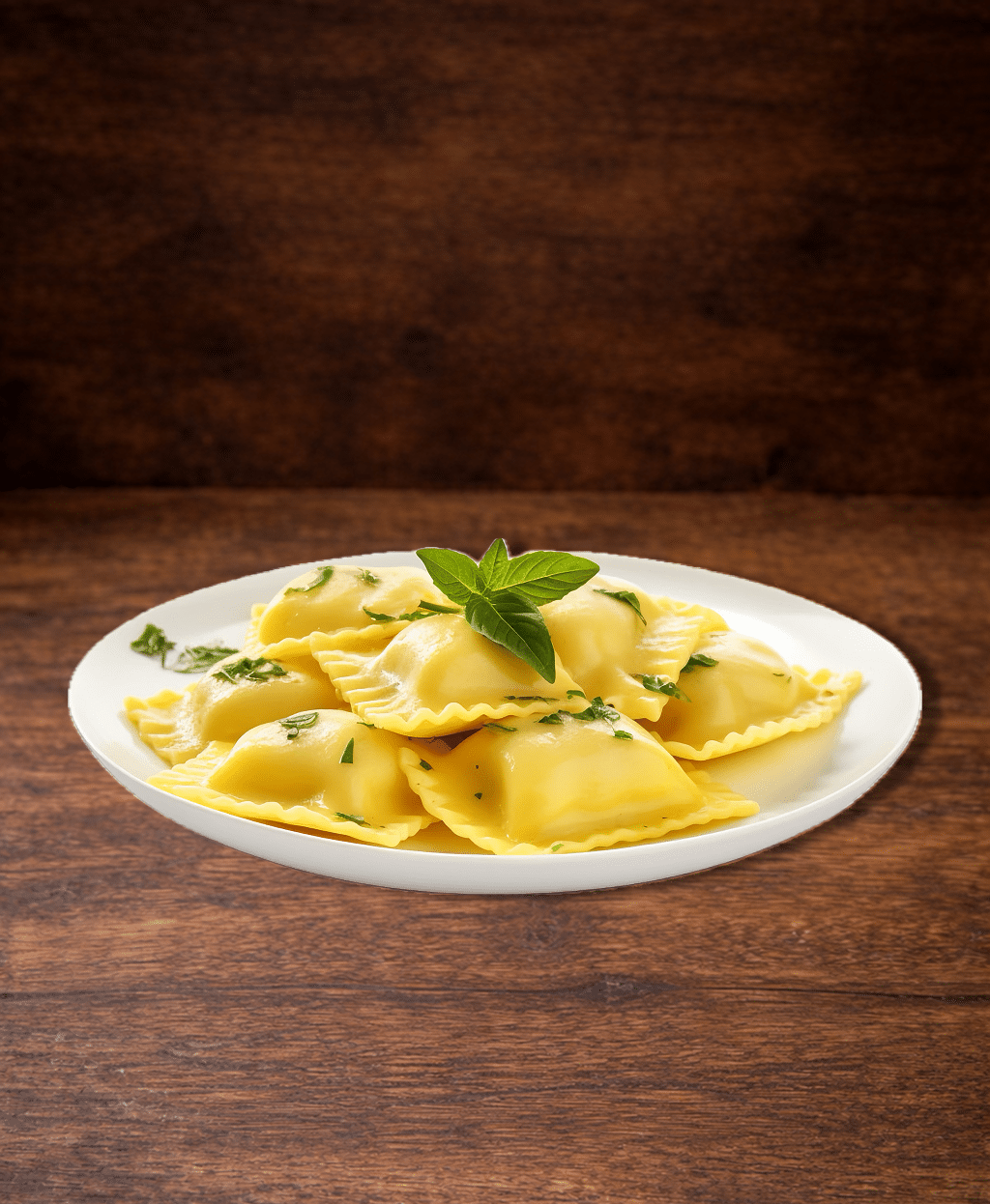 Равиоли с грибным кремом